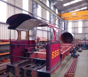 5551 inside the main erecting shop