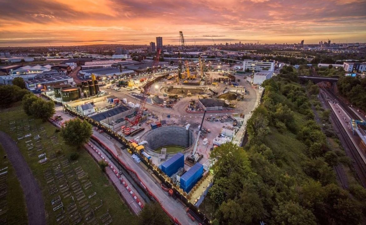 HS2 construction site. // Credit: Siemens Mobility