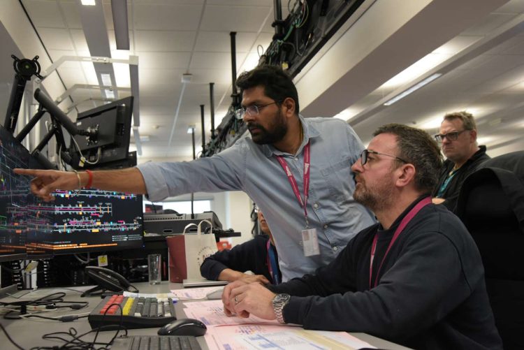 Signalling testing team at York Rail Operating Centre. // Credit: Network Rail