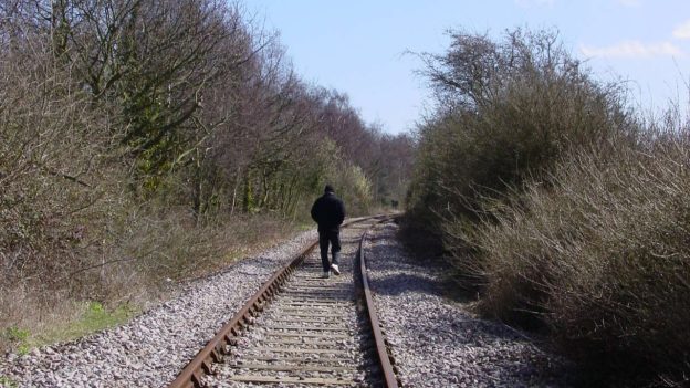 Trespassing on the Sizewell branch line. // Credit: Network Rail