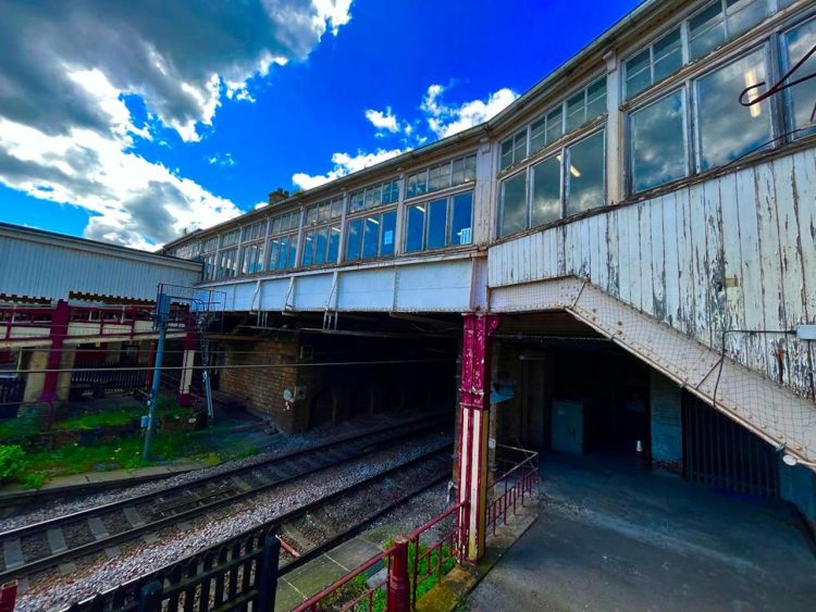 Western bridge before the upgrade at Keighley station. // Credit: Network Rail