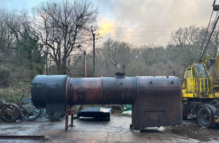 Removing the boiler from the frames. // Credit: Bill Parker