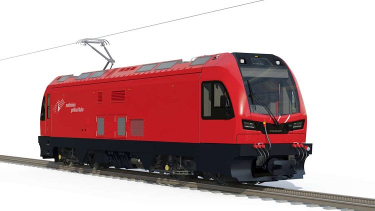 New locomotive for the Matterhorn Gotthard Railway. // Credit: Stadler