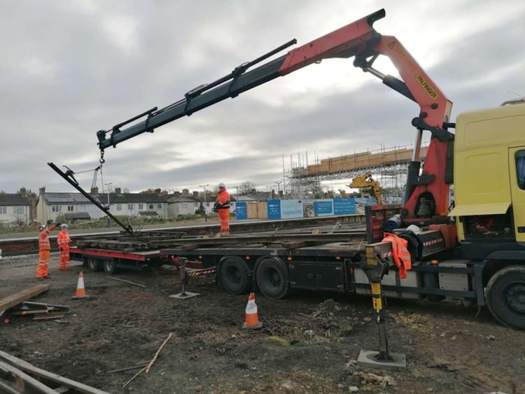 Recovering components from Eaglescliffe. // Credit: A1 Steam Locomotive Trust