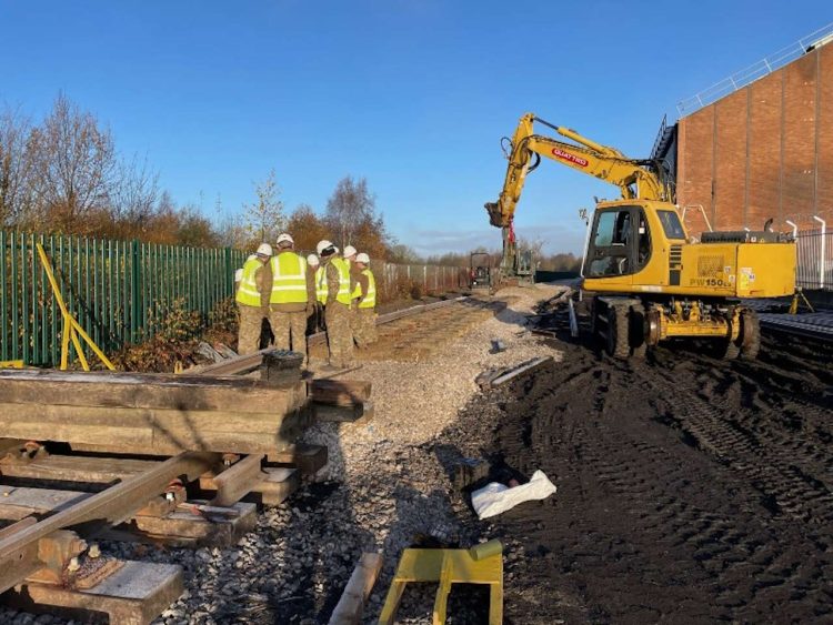 Preparing the trackbed. // Credit: A1 Steam Locomotive Trust