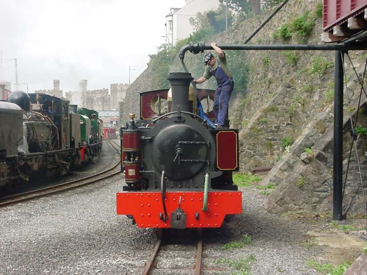 'Russell' at Dinas on the Welsh Highland Heritage. // Credit: Railway 