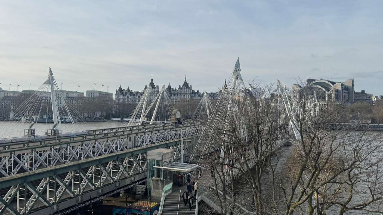 Hungerford Bridge from the Royal Festival Hall