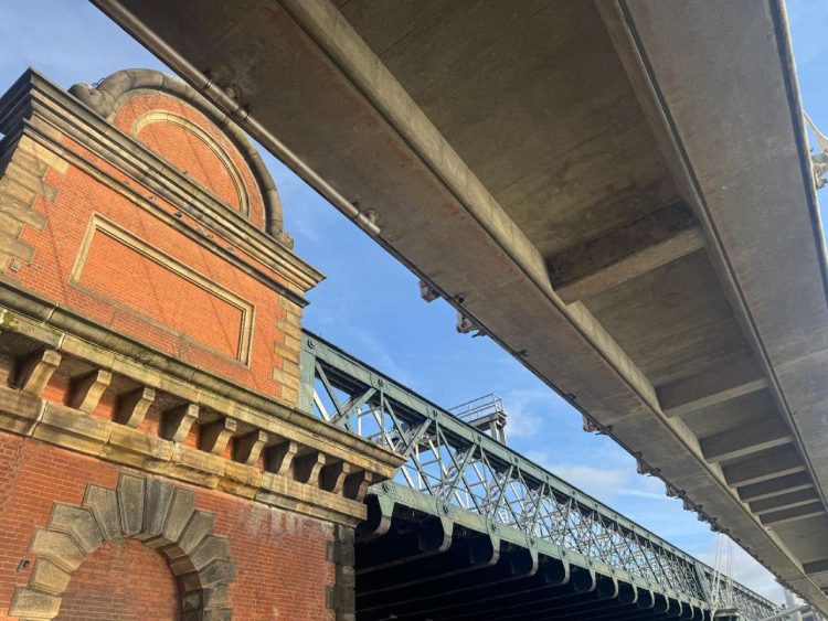 Hungerford Bridge from Victoria Embankment