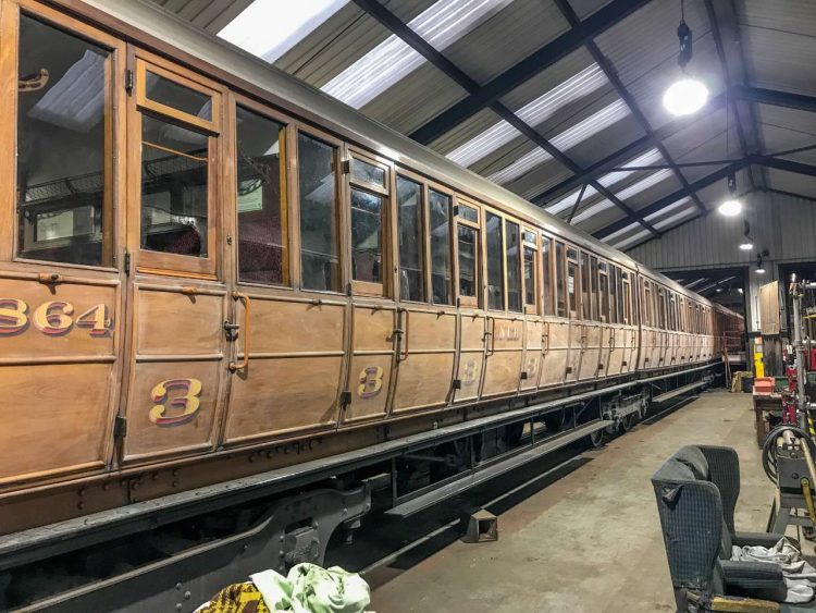 Newly installed lighting at engineering facilities at Weybourne Station - photo Steve Allen