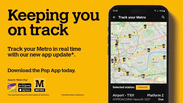 Metro POP real time information. // Credit: Nexus