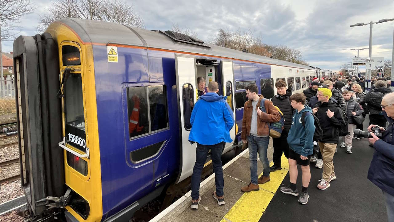 Northumberland Line service in Ashington. // Credit: Northern