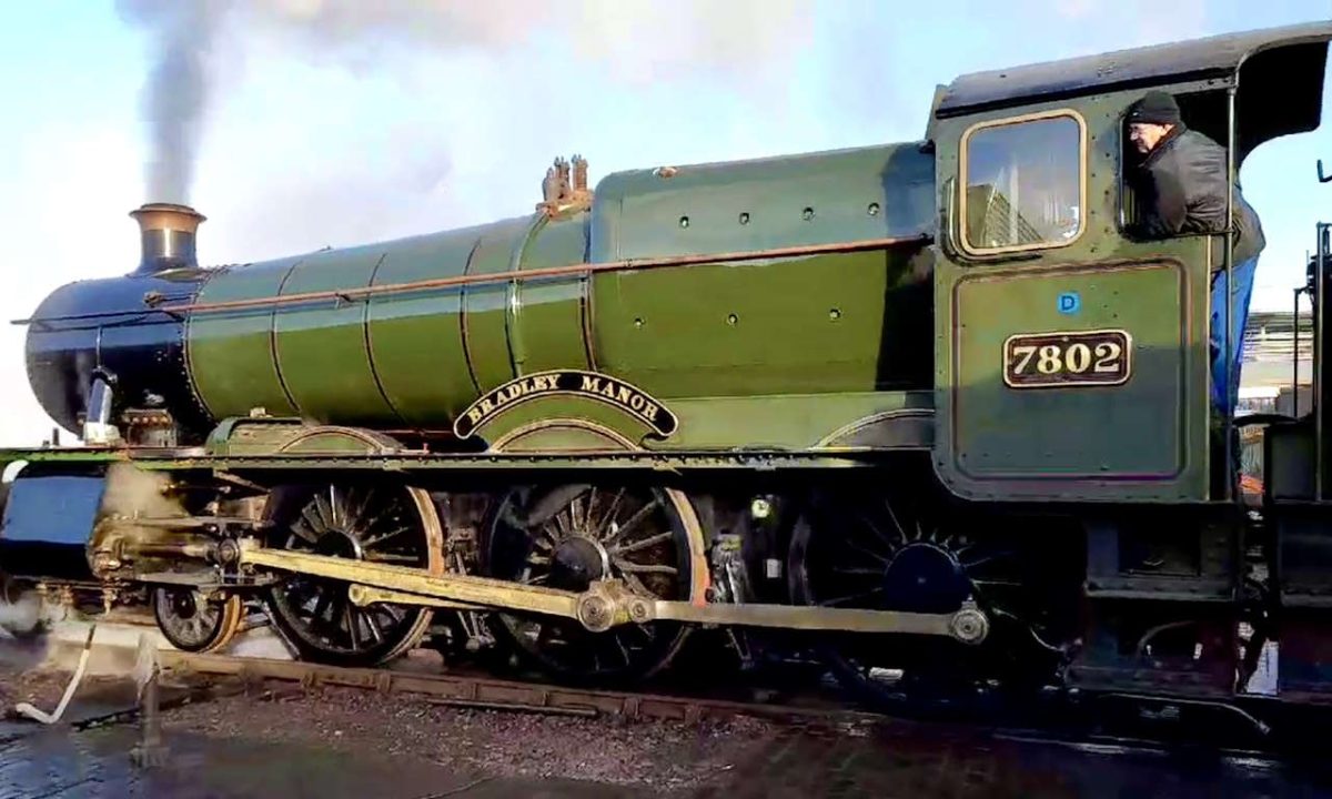 7802 undergoing a steam test