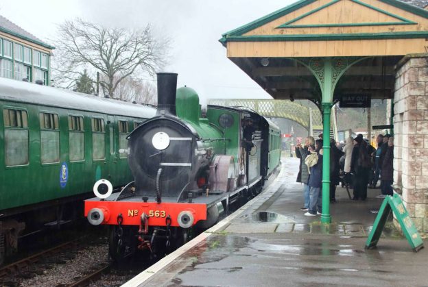 T3 Class No. 563 at Corfe Castle. // Credit: Andrew P.W. Wright