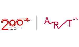 Railway 200 and Art UK logos. // Credit: Network Rail